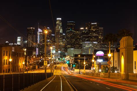 Downtown Los Angeles View From 1st Street Bridge Dtla Flickr