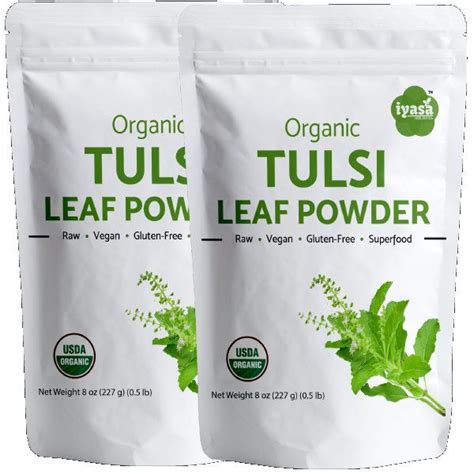 Tulsi Powder Organic Holy Basil Ocimum Sanctum Tulsi Tea Etsy Tulsi