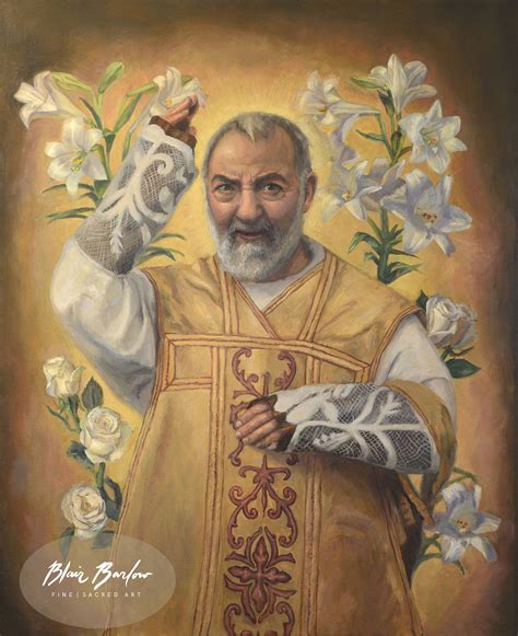 Padre Pio Print Catholic Art Prints Padre Pio Painting Etsy