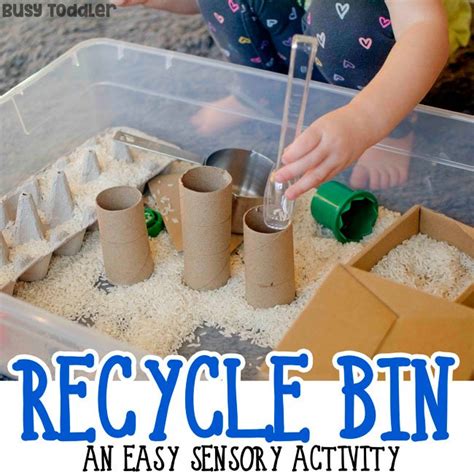 Make A Recycled Sensory Bin Busy Toddler