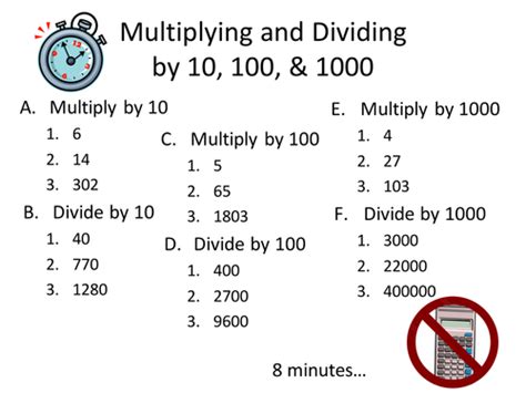 Dividing By 10 100 And 1000 Worksheet Tes Milford Keens Division