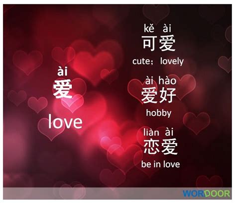 Love Chinese Language Words Chinese Phrases Korean Phrases Chinese