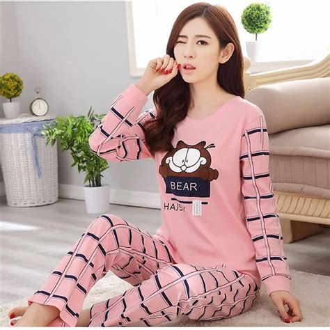 High Quality Cotton Pijama Women Pajamas Set Household Clothing Set