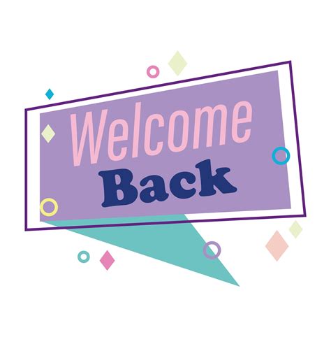 Reopening Welcome Back Message Speech Bubble Retro Style Background