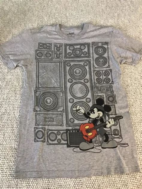 Mickey Mouse Disney Walt Disney World Disneyland Guitar Tee Mens Size
