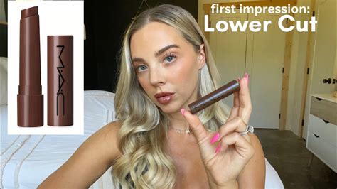 First Impression Macs Lower Cut Squirt Plumping Gloss Stick Youtube