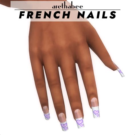 French Nails The Sims 4 Create A Sim Curseforge