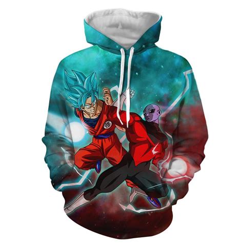 Buy dragon ball hoodie online at www.aliexpress.com. Dragon Ball Super Jiren Vs Goku Super Saiyan Blue 3D ...