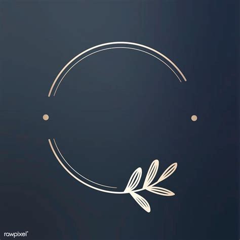 Round Floral Design Logo Vector Premium Image By Wan