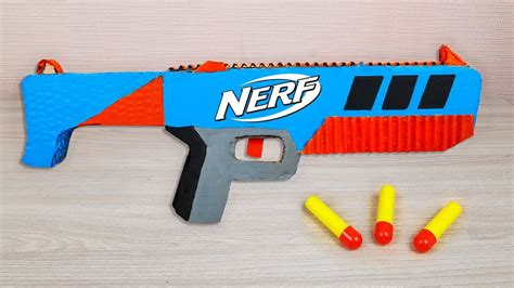 Nerf Gun From Cardboard How To Make Nerf Cardboard Weapons Youtube