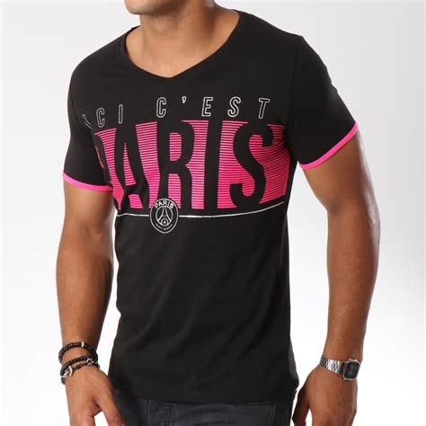De superbes offres pour les nouveaux joueurs, ne passez pas à côté ! Foot - Tee Shirt Ici C'est Paris Noir Rose ...