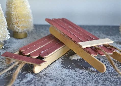 How To Make Popsicle Stick Christmas Sleigh Ornaments Factory Direct