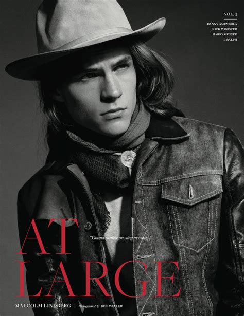 Malcolm Lindberg Models Western Inspired Styles For At Large The