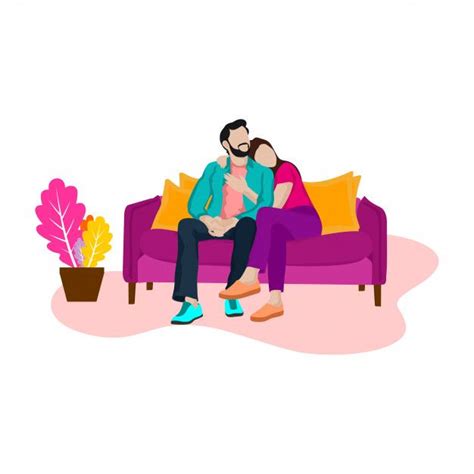 Romantic Man And Woman On The Sofa | Romantic men, Social media design, Romantic