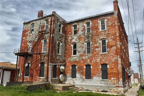 Old Brick Building In Downtown Montezuma Iowa 02 Photograph By