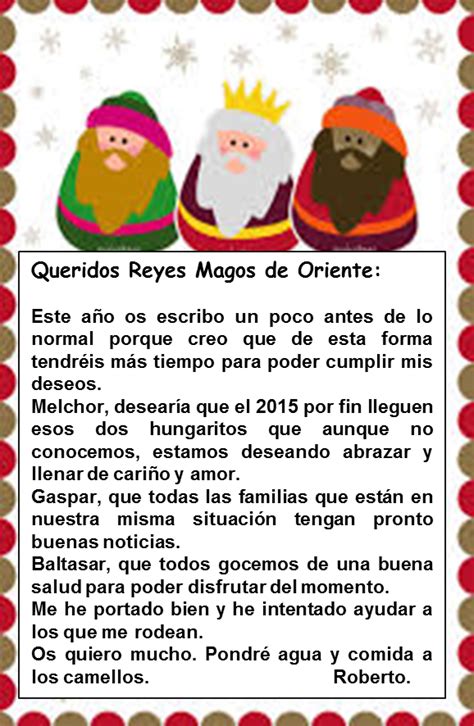 Mi Carta A Los Reyes Magos Para El 2015 Carta A Los Reyes Rey Mago