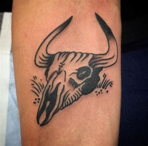 Pin By Kelly🫶 On Tattoo Inspiration Bull Tattoos Cow Skull Tattoos