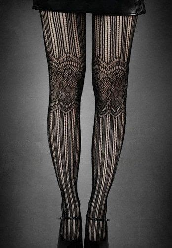 Steampunk Patterned Tights Style Black Tights
