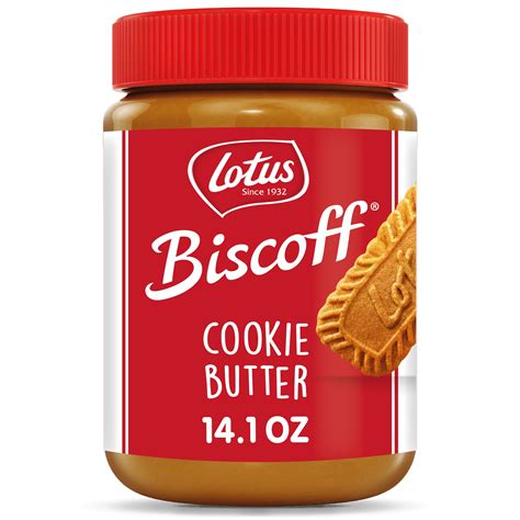 Biscoff Cookie Butter Lotus Creamy Nut Free Spread 141 Oz Jar