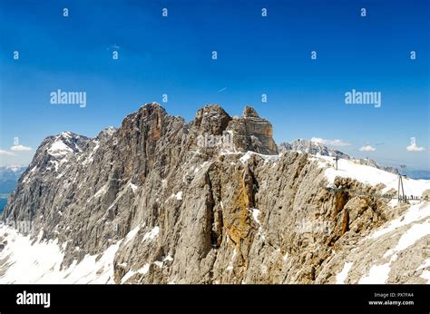 Dachstein Mountain Range In Alps Austria Stock Photo Alamy