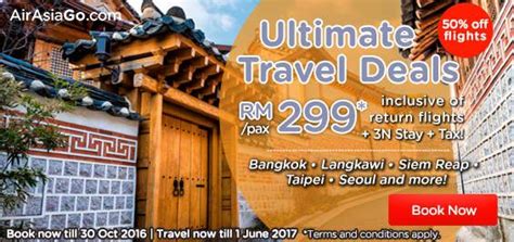 Enjoy cost saving from airasia malaysia airlines promotions june 2016 from kuala lumpur (klia2), kota kinabalu, kuching, penang, johor bahru, alor setar, bintulu, kota bahru, kuala terengganu, labuan, langkawi, miri, sandakan, sibu and tawau. 24-30 Oct 2016: AirAsiaGo Promotion | Travel deals ...