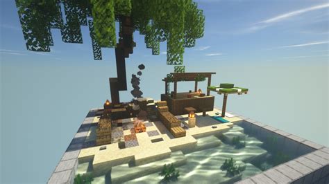 Minecraft 16x16 Build 012 Beach Bar Youtube