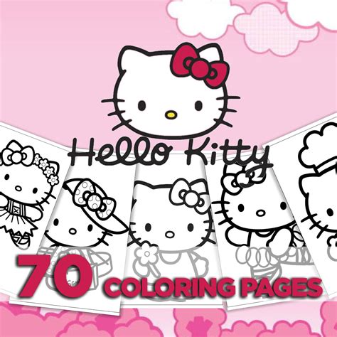 Hello Kitty Coloring Pages For Kids Printable