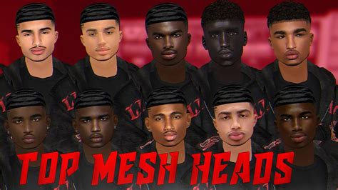 Top Male Mesh Heads Imvu Link In Description Youtube