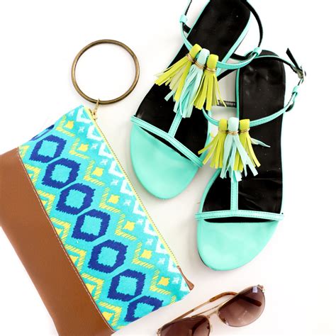 Diy It Colorful Tassel Sandals A Kailo Chic Life