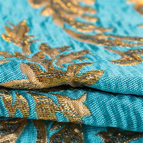 High End Jacquard Fabric Polyeter Silk Thread Brocade Emboss Etsy