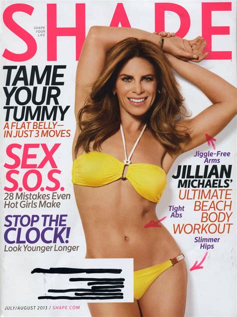 shape magazine july august 2013 jillian michaels ultimate beach body workout