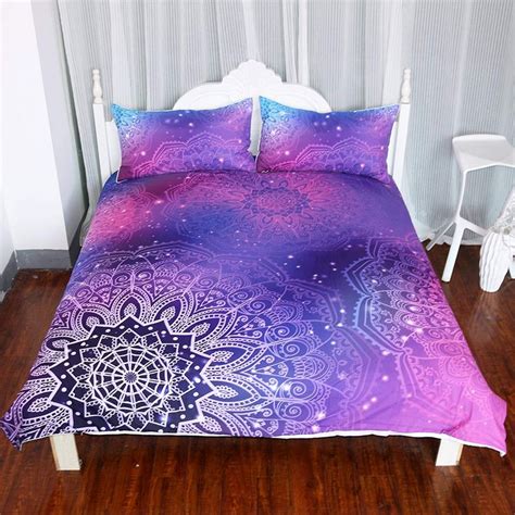 Pink Galaxy Bedding Galaxy Bedding Bedding Sets Boho Bedding Sets