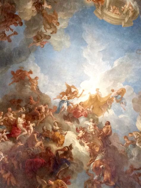 Some of the greatest paintings in history were created during the renaissance. A ceiling in the Versailles Palace, 28 July 2015 | Arte ...