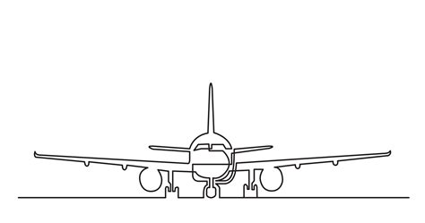 Airplane Line Drawing At Explore Collection Of