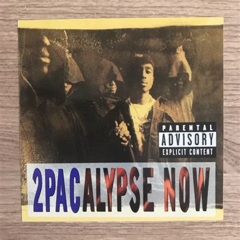 2pac Tupac Shakur 2pacalypse Now Album Cover 4 Wide Vinyl Sticker