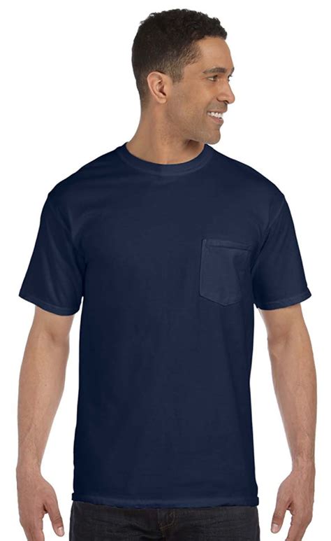 Comfort Colors Mens Garment Dyed Pocket T Shirt True Navy 3x Style