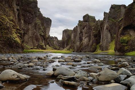 Travel Trip Journey Fjaorargljufur Canyon In Iceland