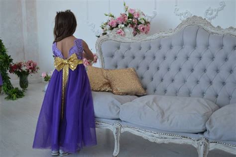Purple Mother Daughter Matching Lace Dresses Mommy And Me Etsy