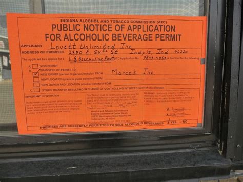 Marco S Alcoholic Beverage Permit Application Alcoholic Drinks