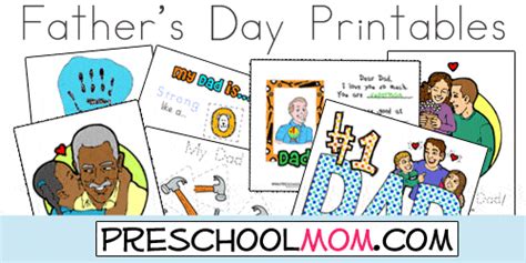 Fathers Day Preschool Printables Preschool Mom