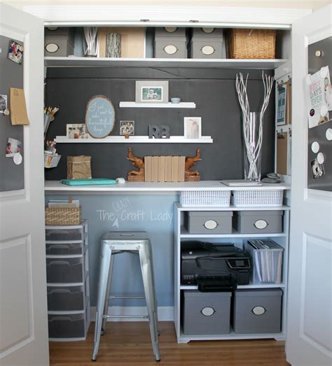 Home Office In A Closet How To Make The Most Of A Little Bit Of Space