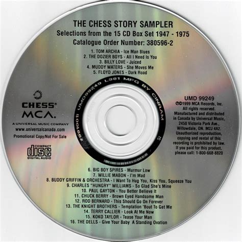 The Chess Story Sampler 1999 Cd Discogs