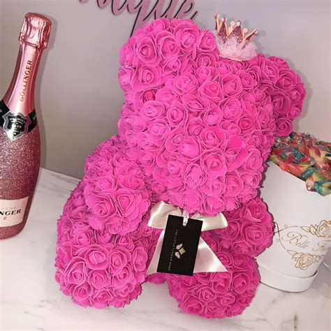 Wow This Pink Rose Bear Is Just Incred Pink Boutique Baby Girl Art