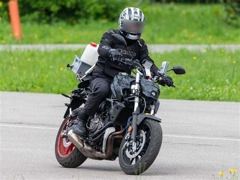 New Yamaha Mt Spied Testing Motorcyclist