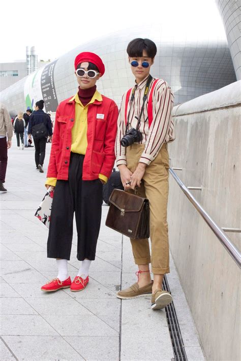 Street Style Seoul Fashion Week 29 Eclectic Looks From Outside The Spring 2017 Shows Seoul