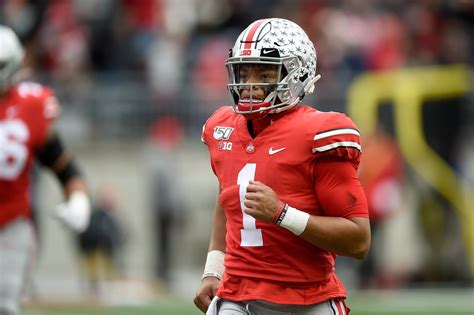 Justin skyler fields (born march 5, 1999) is an american football quarterback for the ohio state buckeyes. Ohio State quarterback Justin Fields looks back at his ...