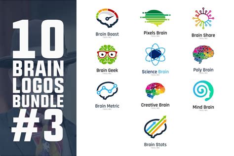 10 Brain Logo Bundle 3 ~ Logo Templates ~ Creative Market