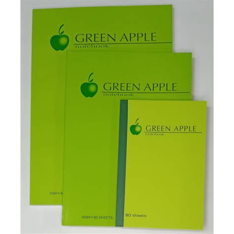 Green Apple Notebook Padded Sold Per Piece Shopee Philippines