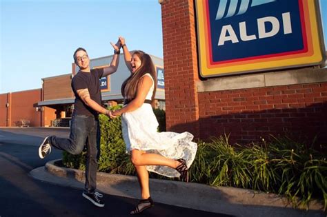 grocery themed aldi wedding gives new meaning to ‘walking down the aisle amm blog