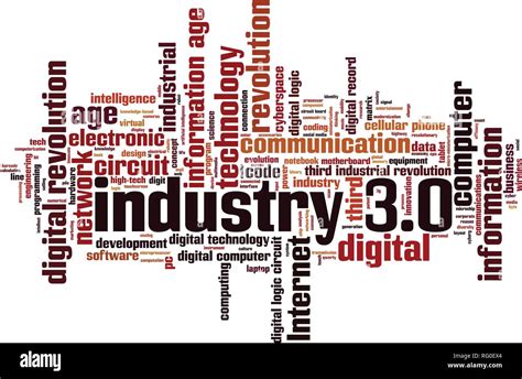 Industry 30 Word Cloud Concept Vector Illustration Stock Vector Image